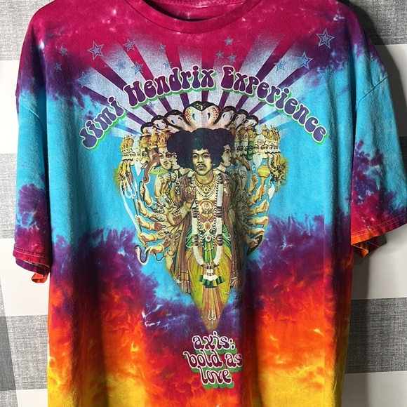 VTG Authentic Jimmy Hendrix Experience Tye Dye T shirt - Picture 2 of 4
